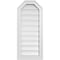 Ekena Millwork Octagonal Top Surface Mount PVC Gable Vent w/ 2"W x 1-1/2"P Brickmould Frame, 14"W x 32"H GVPOT14X3202SF - alternate 1